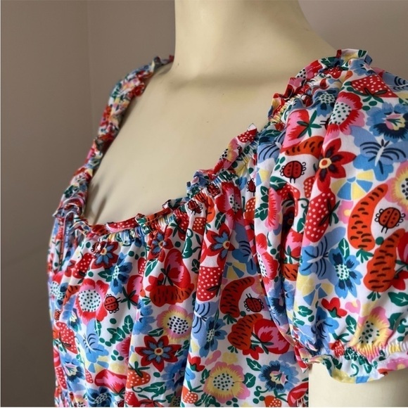 J. Crew Women's Smocked Waist Farmer's Market
Midi Multicolor Dress 6 - Picture 9 of 13